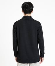 MKKDX02090 MK MICHEL KLEIN HOMME(MKミッシェルクランオム) ショールカラーネックカットソー ブラック(94)