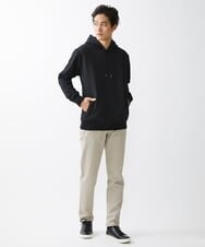 MKKDX14090 MK MICHEL KLEIN HOMME(MKミッシェルクランオム) パッチワークフクレパーカ ブラック(94)