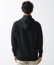 MKKDX14090 MK MICHEL KLEIN HOMME(MKミッシェルクランオム) パッチワークフクレパーカ ブラック(94)