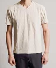 MKKFJ79045 MK MICHEL KLEIN HOMME(MKミッシェルクランオム) カットソー／シャドーバイヤス ベージュ