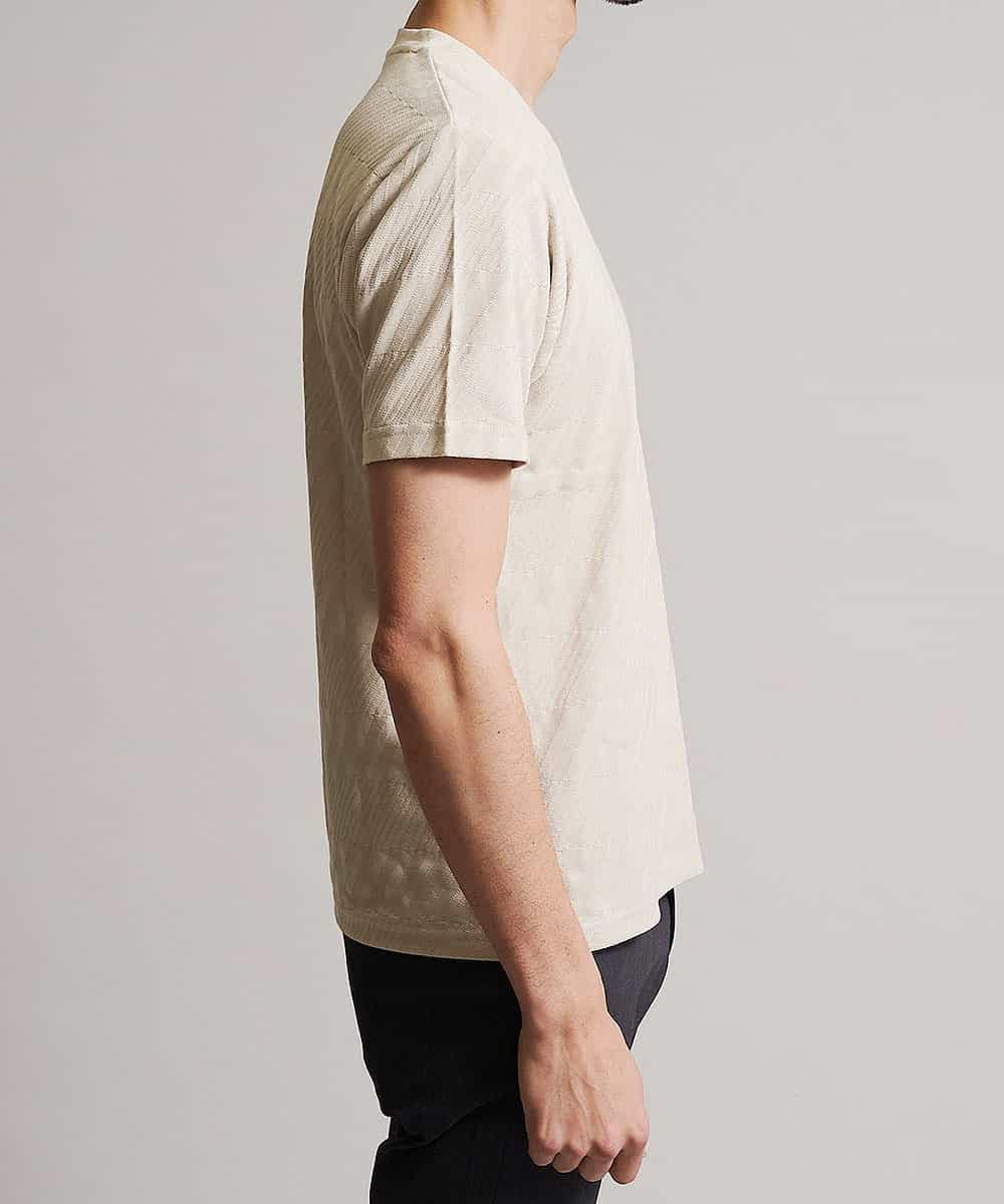 MKKFJ79045 MK MICHEL KLEIN HOMME(MKミッシェルクランオム) カットソー／シャドーバイヤス ベージュ
