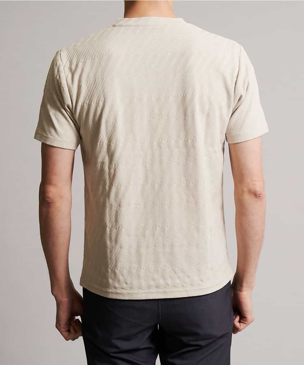 MKKFJ79045 MK MICHEL KLEIN HOMME(MKミッシェルクランオム) カットソー／シャドーバイヤス ベージュ