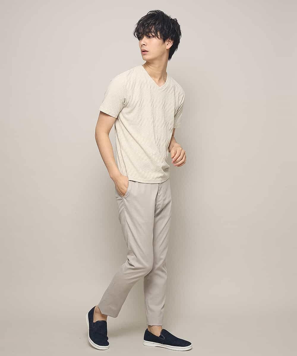 MKKFJ79045 MK MICHEL KLEIN HOMME(MKミッシェルクランオム) カットソー／シャドーバイヤス ベージュ