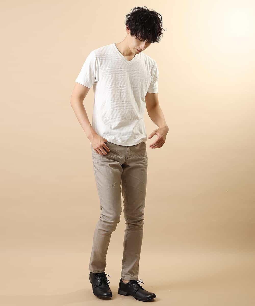MKKFJ79045 MK MICHEL KLEIN HOMME(MKミッシェルクランオム) カットソー／シャドーバイヤス ホワイト