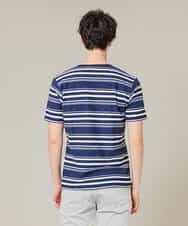MKKFJ80059 MK MICHEL KLEIN HOMME(MKミッシェルクランオム) カットソー／タックルランダムBD ネイビー