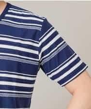 MKKFJ80059 MK MICHEL KLEIN HOMME(MKミッシェルクランオム) カットソー／タックルランダムBD ネイビー