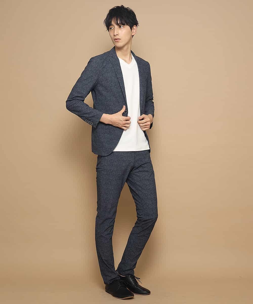 MKKFJ81059 MK MICHEL KLEIN HOMME(MKミッシェルクランオム) カットソー／フクレへリンボン ホワイト