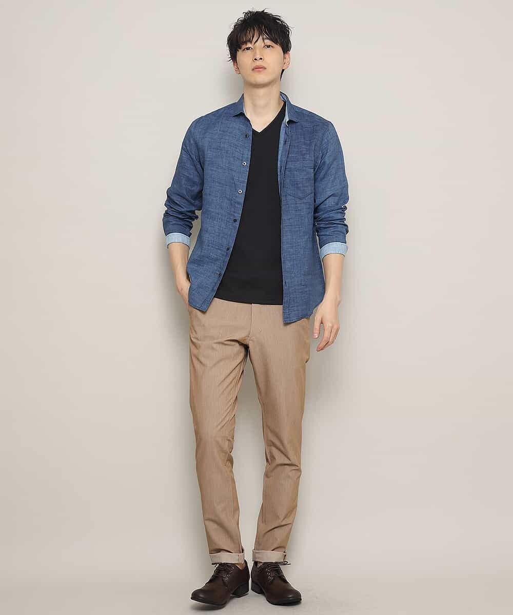 MKKFJ81059 MK MICHEL KLEIN HOMME(MKミッシェルクランオム) カットソー／フクレへリンボン ブラック