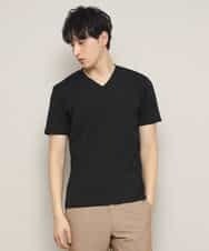 MKKFJ81059 MK MICHEL KLEIN HOMME(MKミッシェルクランオム) カットソー／フクレへリンボン ブラック