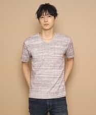 MKKFL21045 MK MICHEL KLEIN HOMME(MKミッシェルクランオム) カットソー／マッシュストレッチ ピンク