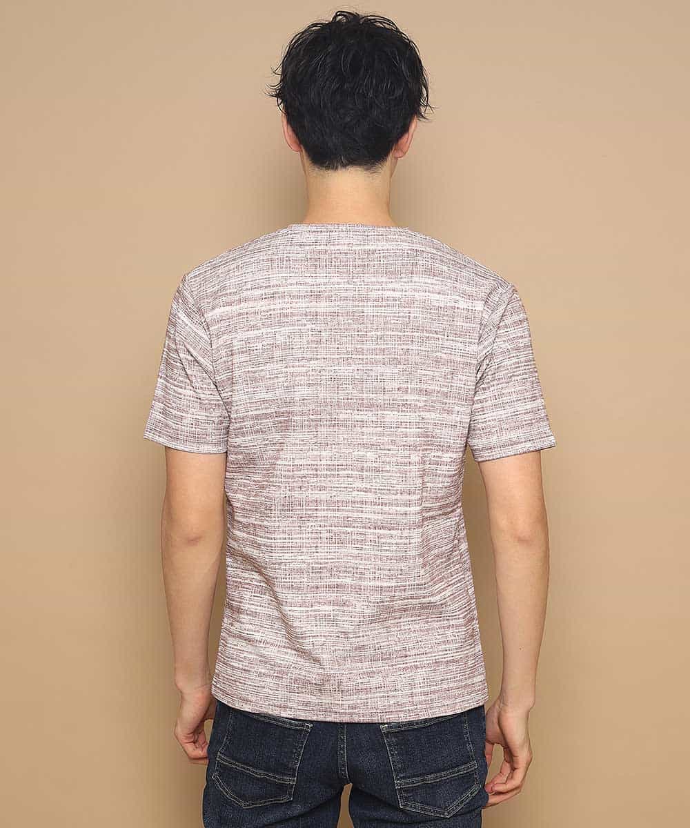 MKKFL21045 MK MICHEL KLEIN HOMME(MKミッシェルクランオム) カットソー／マッシュストレッチ ピンク