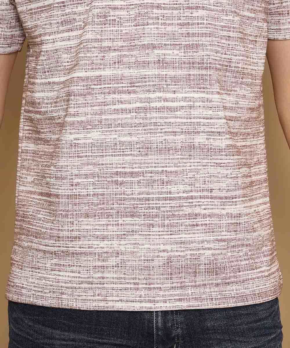 MKKFL21045 MK MICHEL KLEIN HOMME(MKミッシェルクランオム) カットソー／マッシュストレッチ ピンク