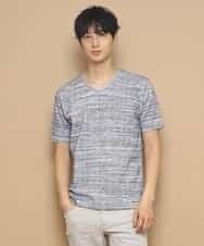 MKKFL21045 MK MICHEL KLEIN HOMME(MKミッシェルクランオム) カットソー／マッシュストレッチ ネイビー