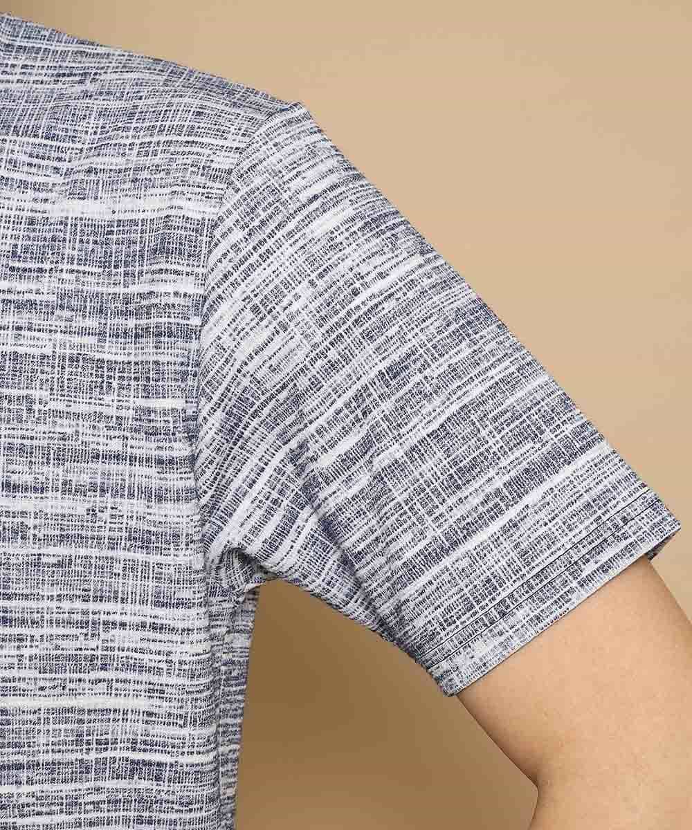 MKKFL21045 MK MICHEL KLEIN HOMME(MKミッシェルクランオム) カットソー／マッシュストレッチ ネイビー
