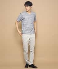 MKKFL21045 MK MICHEL KLEIN HOMME(MKミッシェルクランオム) カットソー／マッシュストレッチ ネイビー