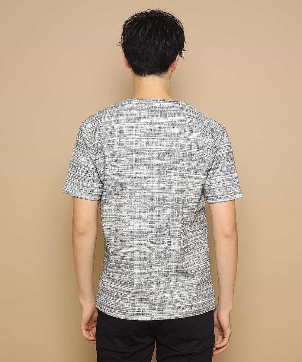 MKKFL21045 MK MICHEL KLEIN HOMME(MKミッシェルクランオム) カットソー／マッシュストレッチ ダークグレー