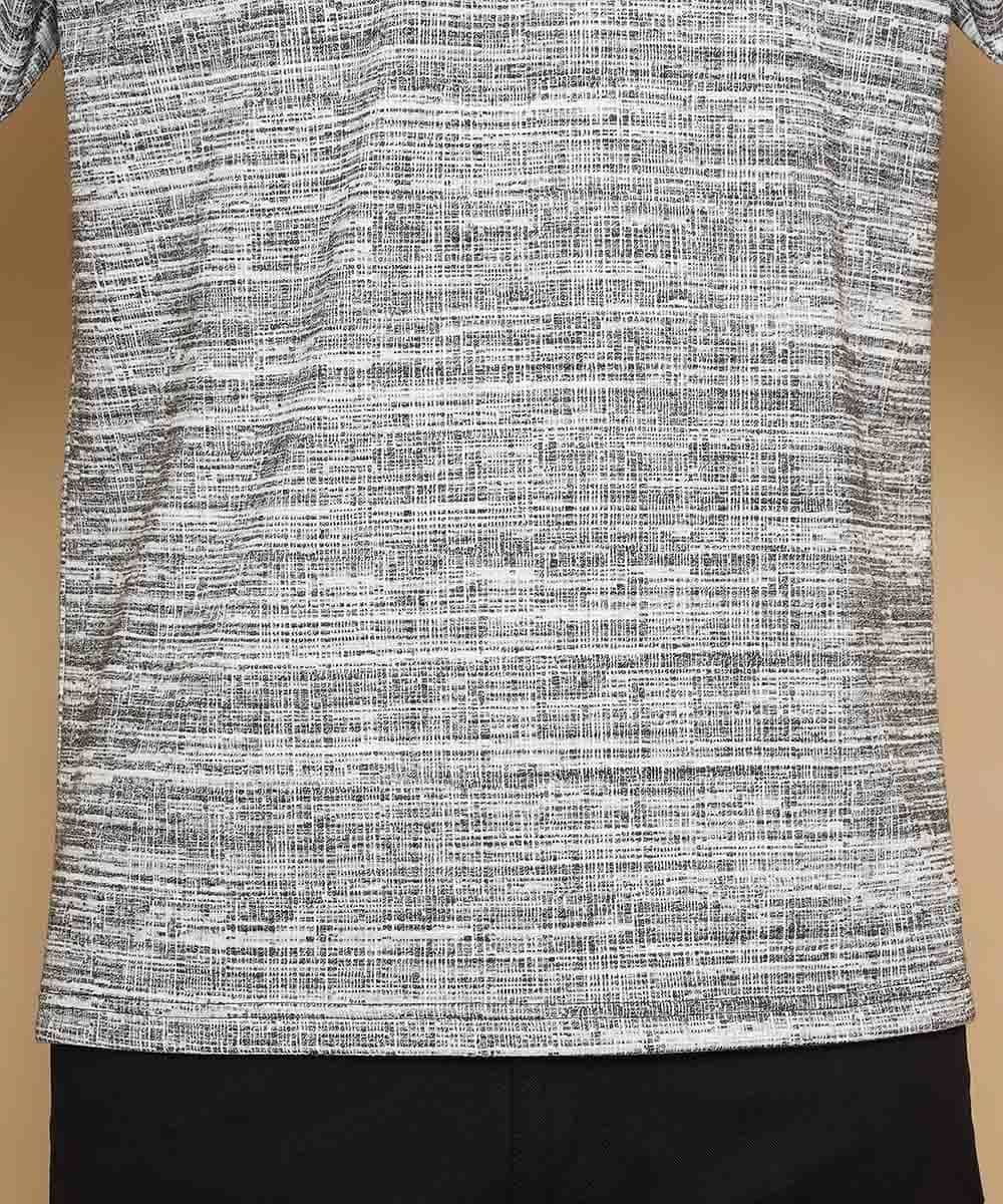 MKKFL21045 MK MICHEL KLEIN HOMME(MKミッシェルクランオム) カットソー／マッシュストレッチ ダークグレー