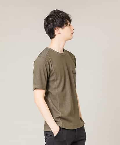 MKKFL23069  カットソー／メッシュプレーティング