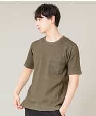 MKKFL23069 MK MICHEL KLEIN HOMME(MKミッシェルクランオム) カットソー／メッシュプレーティング カーキ