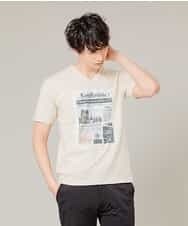 MKKFL28059 MK MICHEL KLEIN HOMME(MKミッシェルクランオム) カットソー／FILARTEX テンジク ベージュ