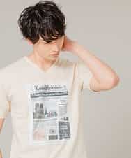 MKKFL28059 MK MICHEL KLEIN HOMME(MKミッシェルクランオム) カットソー／FILARTEX テンジク ベージュ