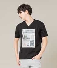MKKFL28059 MK MICHEL KLEIN HOMME(MKミッシェルクランオム) カットソー／FILARTEX テンジク ブラック