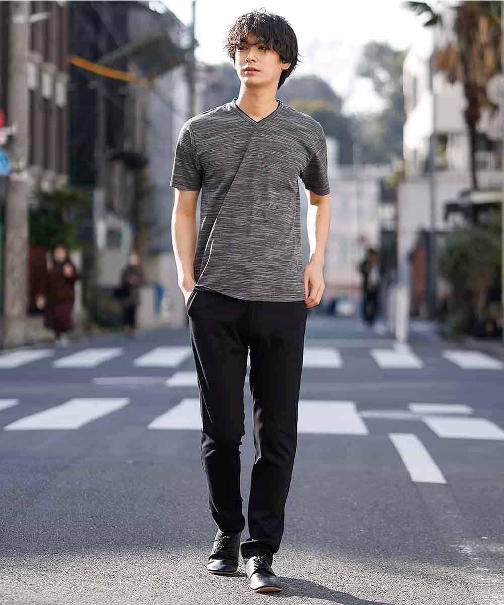 MKKFM85059 MK MICHEL KLEIN HOMME(MKミッシェルクランオム) エアーメランジカノコ ダークグレー(93)