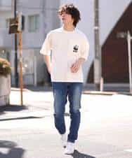 MKKFO21045 MK MICHEL KLEIN HOMME(MKミッシェルクランオム) 【WWFコラボ】クルーネック / ポケットカットソー ホワイト(90)