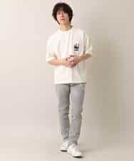 MKKFO21045 MK MICHEL KLEIN HOMME(MKミッシェルクランオム) 【WWFコラボ】クルーネック / ポケットカットソー ホワイト(90)