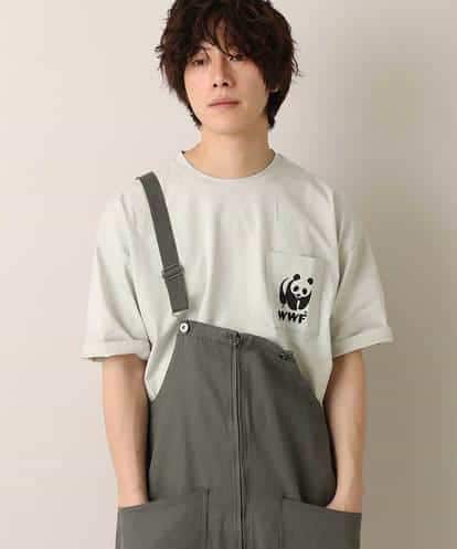 MKKFO21045 MK MICHEL KLEIN HOMME 【WWFコラボ】クルーネック / ポケットカットソー