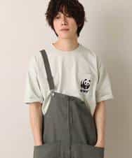 MKKFO21045 MK MICHEL KLEIN HOMME(MKミッシェルクランオム) 【WWFコラボ】クルーネック / ポケットカットソー ライトグレー(91)