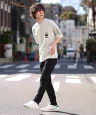MKKFO21045 MK MICHEL KLEIN HOMME(MKミッシェルクランオム) 【WWFコラボ】クルーネック / ポケットカットソー ライトグレー(91)