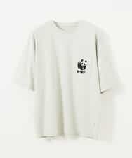 MKKFO21045 MK MICHEL KLEIN HOMME(MKミッシェルクランオム) 【WWFコラボ】クルーネック / ポケットカットソー ライトグレー(91)