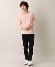 MKKFO23069 MK MICHEL KLEIN HOMME(MKミッシェルクランオム) TRテレコカットソー ピンク(02)