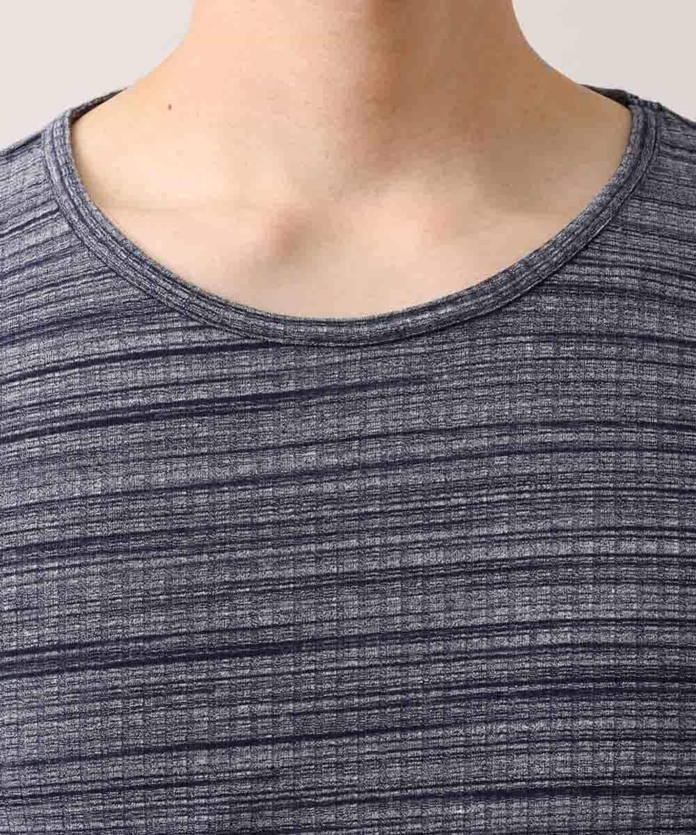 MKKFO23069 MK MICHEL KLEIN HOMME(MKミッシェルクランオム) TRテレコカットソー ネイビー(57)