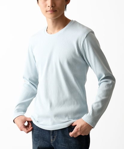 MKKGA51069 MK MICHEL KLEIN HOMME クルーネックカットソー / 2トーンプレーティング