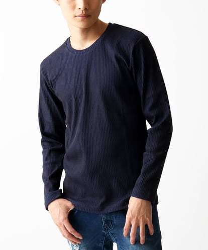 MKKGA51069 MK MICHEL KLEIN HOMME クルーネックカットソー / 2トーンプレーティング