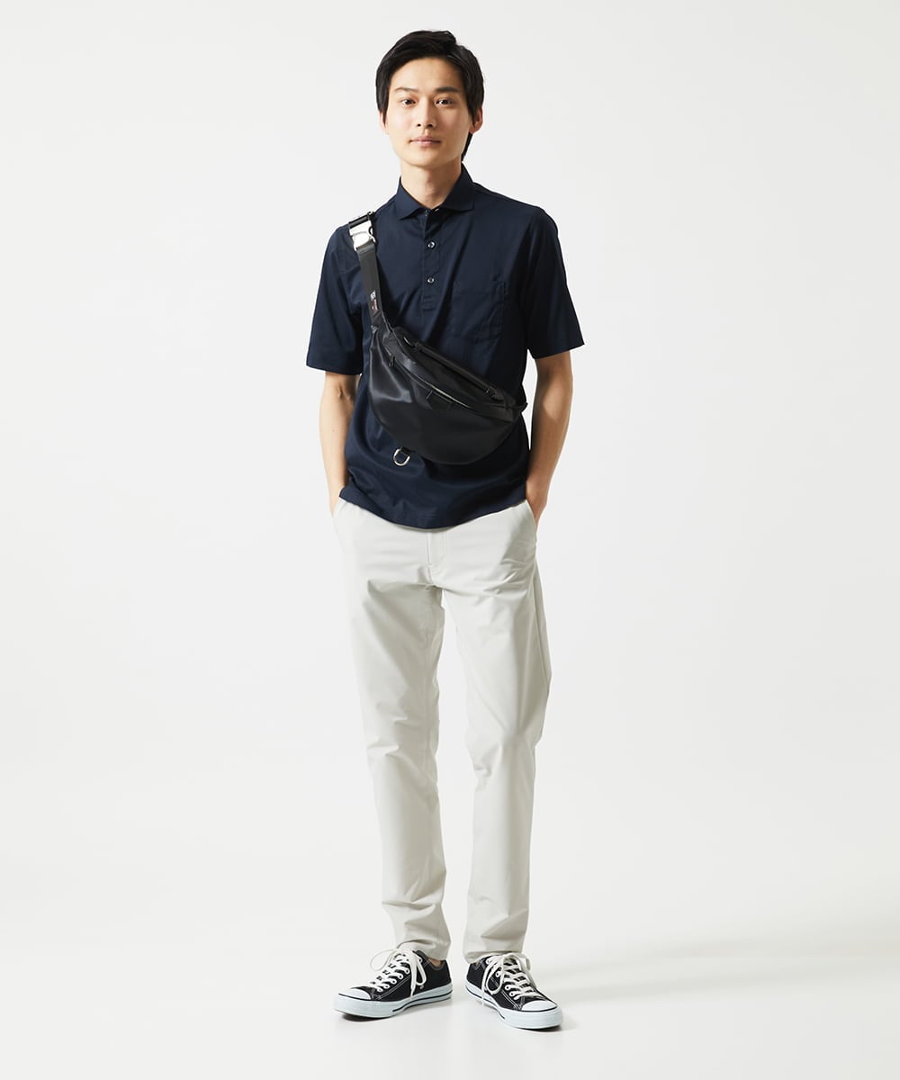 MKKGA52120 MK MICHEL KLEIN HOMME(MKミッシェルクランオム) ポロシャツ / ドットエアー ネイビー
