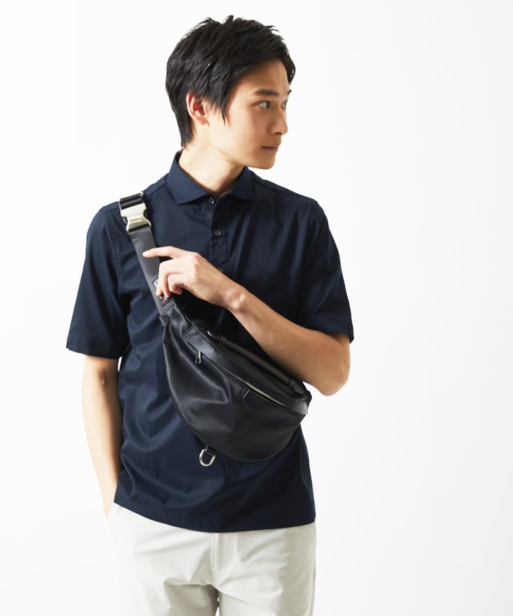 MKKGA52120 MK MICHEL KLEIN HOMME(MKミッシェルクランオム) ポロシャツ / ドットエアー ネイビー