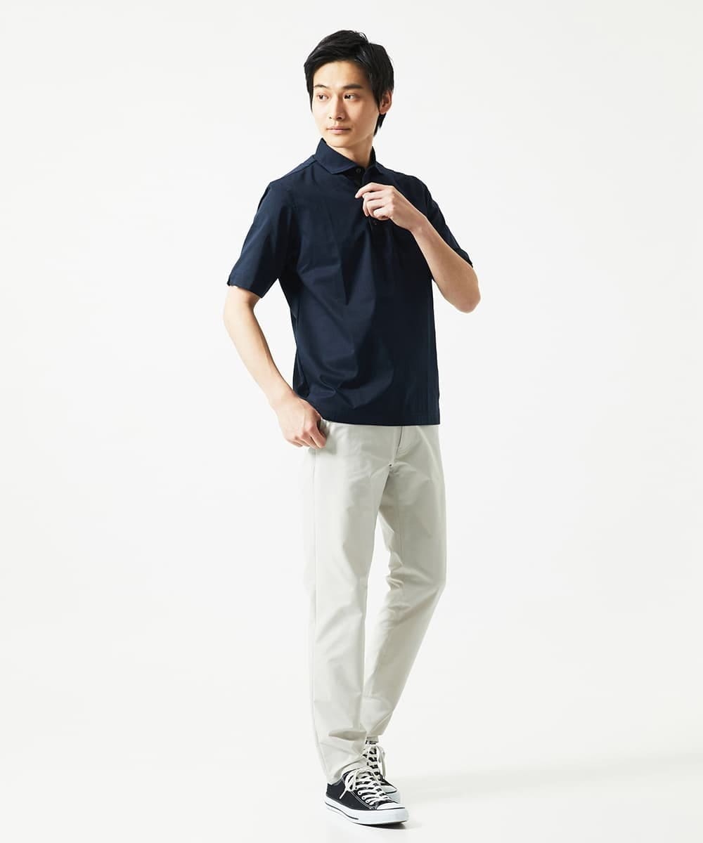 MKKGA52120 MK MICHEL KLEIN HOMME(MKミッシェルクランオム) ポロシャツ / ドットエアー ネイビー