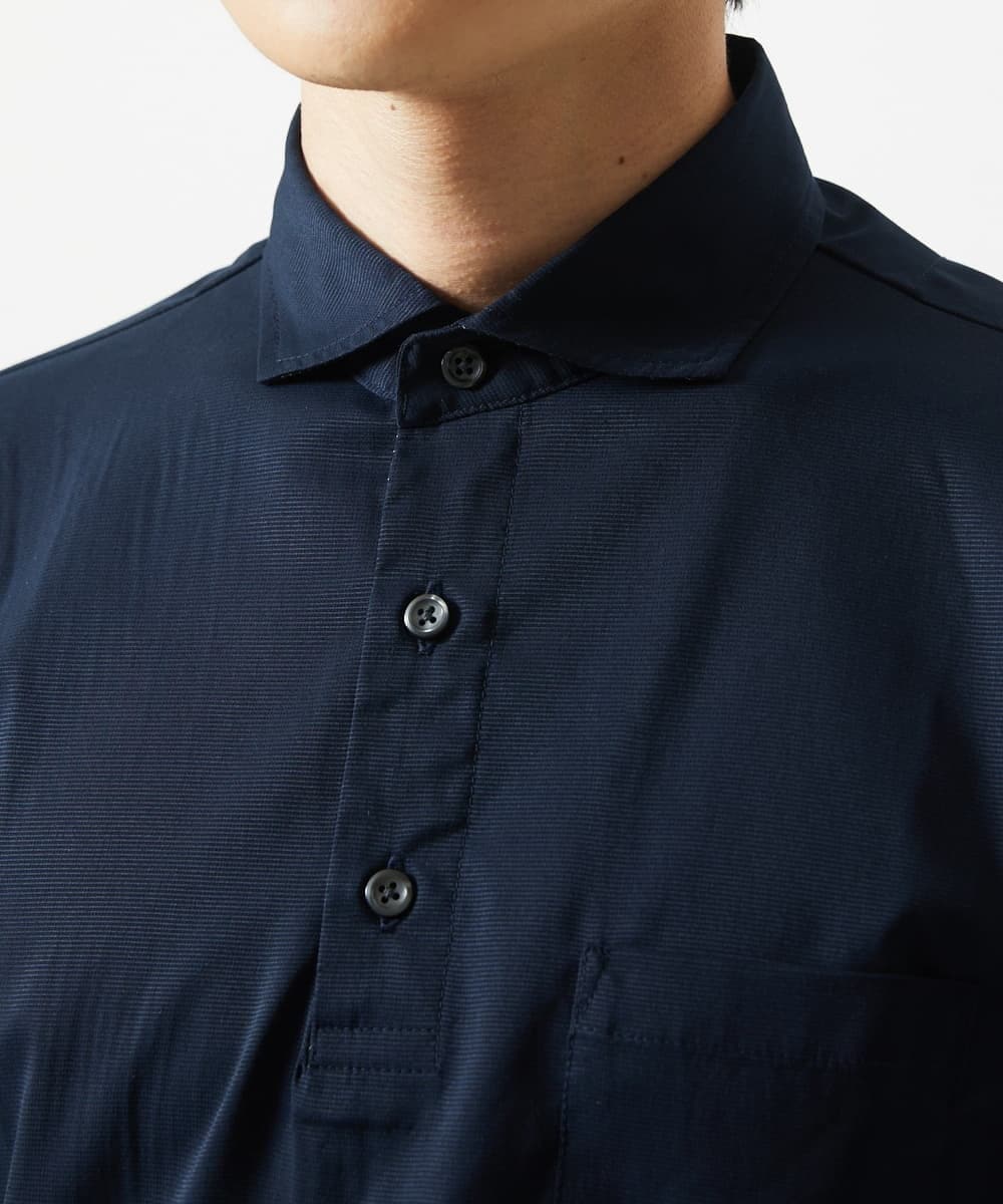 MKKGA52120 MK MICHEL KLEIN HOMME(MKミッシェルクランオム) ポロシャツ / ドットエアー ネイビー