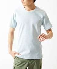 MKKGA54069 MK MICHEL KLEIN HOMME(MKミッシェルクランオム) Tシャツ / 2トーンプレーティング ライトブルー(50)