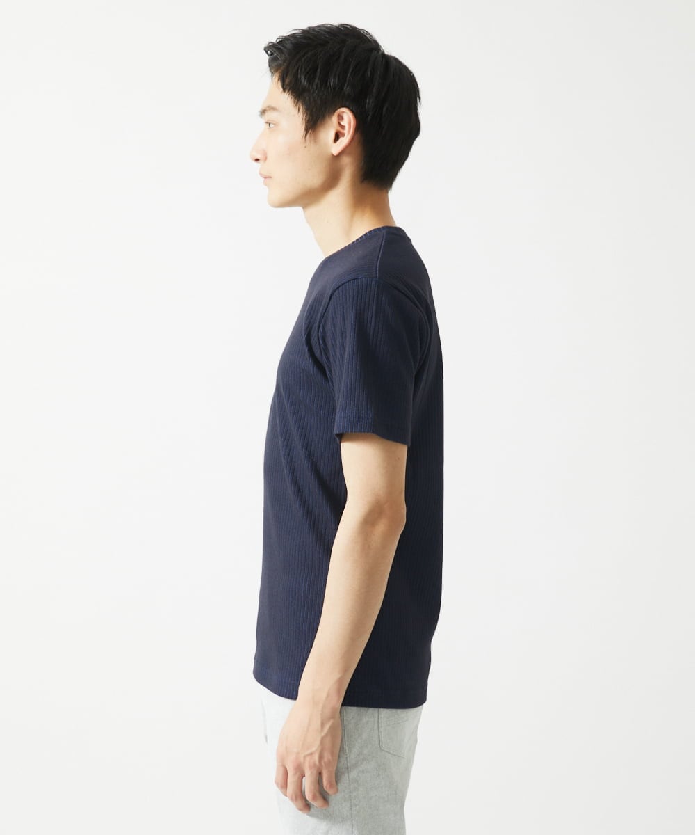 MKKGA54069 MK MICHEL KLEIN HOMME(MKミッシェルクランオム) Tシャツ / 2トーンプレーティング ネイビー(57)
