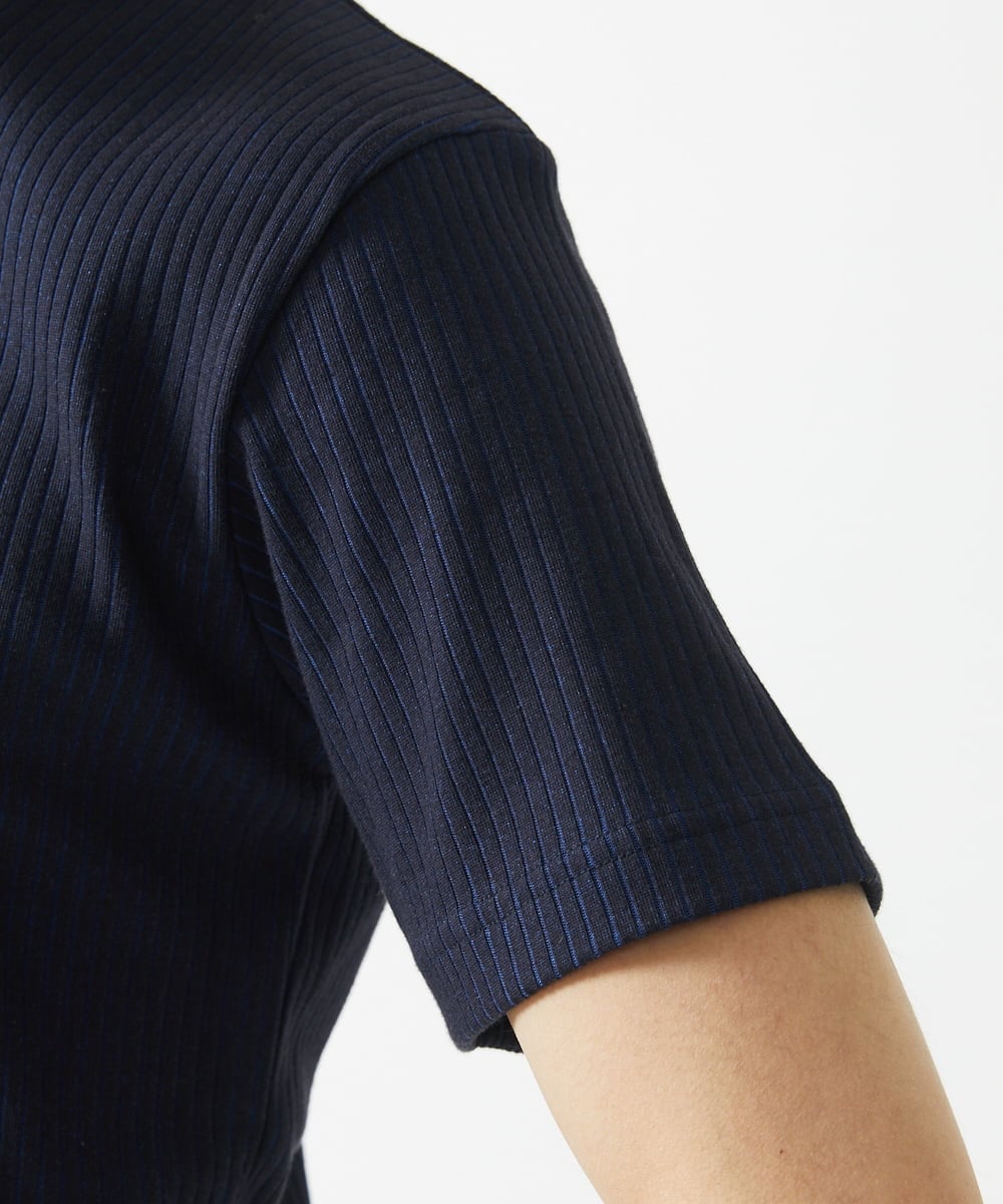MKKGA54069 MK MICHEL KLEIN HOMME(MKミッシェルクランオム) Tシャツ / 2トーンプレーティング ネイビー(57)