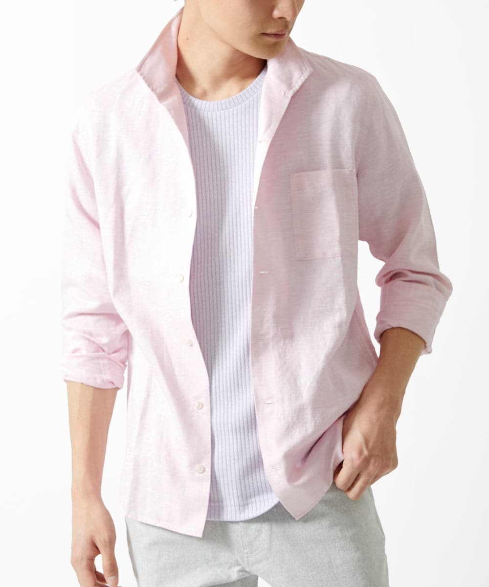 MKKGA54069 MK MICHEL KLEIN HOMME(MKミッシェルクランオム) Tシャツ / 2トーンプレーティング ラベンダー(60)