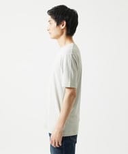 MKKGA59050 MK MICHEL KLEIN HOMME(MKミッシェルクランオム) 【接触冷感 / ひんやり】VネックTシャツ / スリップウエーブジャガード アイボリー