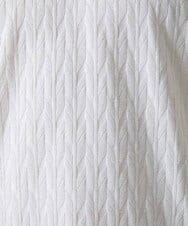 MKKGA71059 MK MICHEL KLEIN HOMME(MKミッシェルクランオム) へリンボン クルーネックTシャツ ホワイト