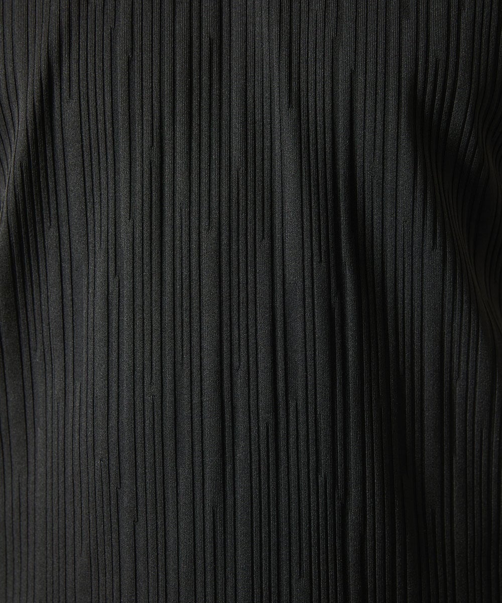 MKKGA72079 MK MICHEL KLEIN HOMME(MKミッシェルクランオム) ストライプ柄VネックTシャツ ブラック(94)