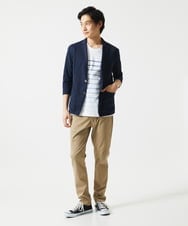 MKKGC08059 MK MICHEL KLEIN HOMME(MKミッシェルクランオム) Tシャツ / グラデーションマリンボーダー ブルー