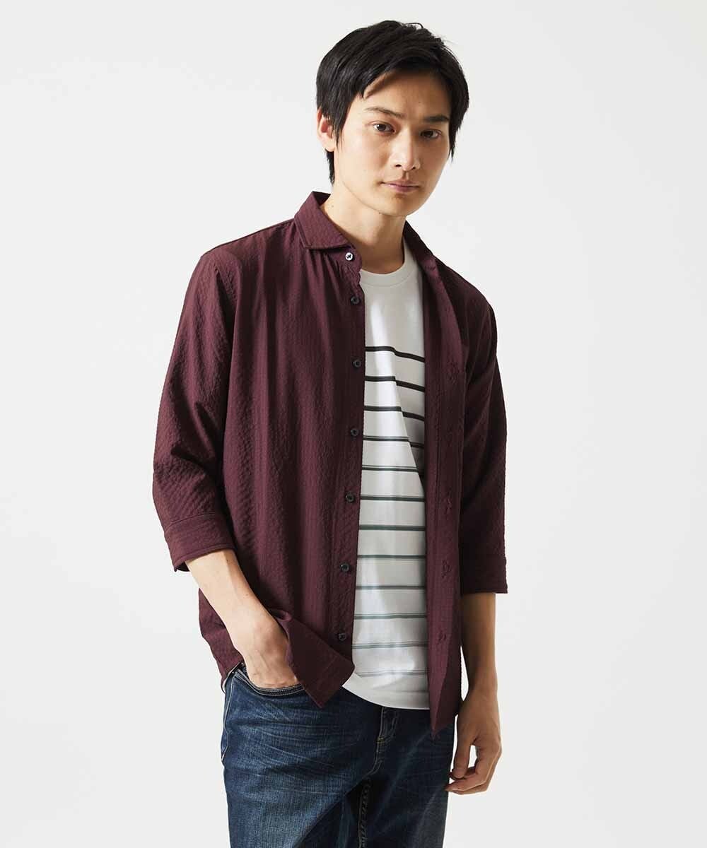 MKKGC08059 MK MICHEL KLEIN HOMME(MKミッシェルクランオム) Tシャツ / グラデーションマリンボーダー ブラック